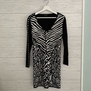 Sassy Black & White Sweater